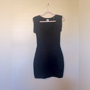 Halston Heritage Silk Black Mini Dress
